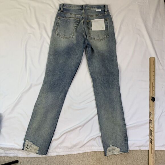 New BOYISH Billy High Waist Distressed Jeans Some Like it Hot Size 25 Button Fly - Picture 6 of 8